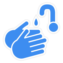 Vector Design Washing Hands Icon Style