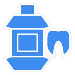 Vector Design Mouthwash Icon Style