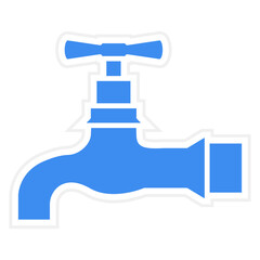 Vector Design Water Tap Icon Style