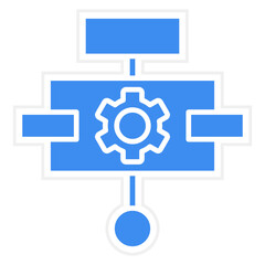 Vector Design Algorithm Icon Style