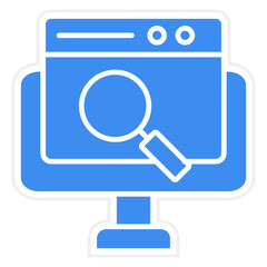 Vector Design Online Search Icon Style