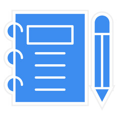 Obraz premium Vector Design Notebook Icon Style
