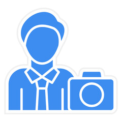 Vector Design Cameraman Icon Style
