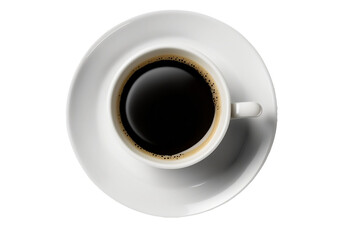 a cup of coffee transparent - png - created with generative AI technology