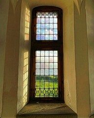 Obraz premium Looking through the window of Kronborg Castle