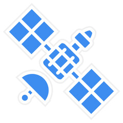 Vector Design Space Satellite Icon Style