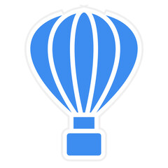 Vector Design Air Balloon Icon Style