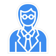 Vector Design Female Professor Icon Style
