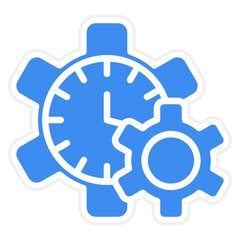 Vector Design Time Management Icon Style