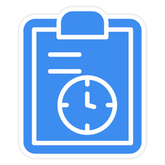 Vector Design Tasks Schedule Icon Style