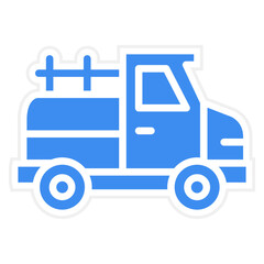 Vector Design Pickup Truck Icon Style