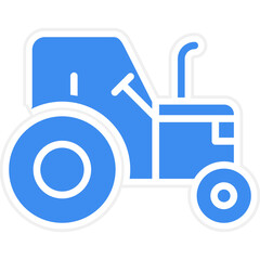 Obraz premium Vector Design Tractor Icon Style