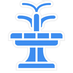 Vector Design Fountain Icon Style