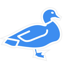 Vector Design Duck Icon Style