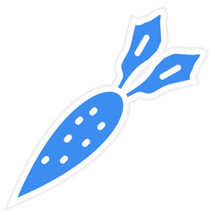Vector Design Carrots Icon Style