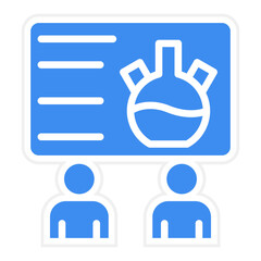 Vector Design Chemistry Seminar Icon Style