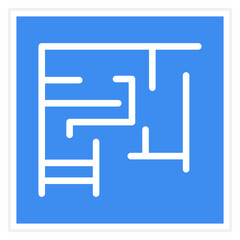 Vector Design Evacuation Plan Icon Style