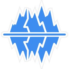 Vector Design Glacier Icon Style
