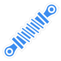 Vector Design Shock Absorber Icon Style