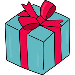 gift box icon doodle
