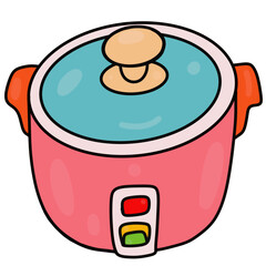 rice cooker icon doodle