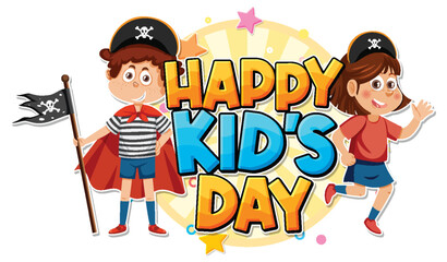 Isolated children's day icon