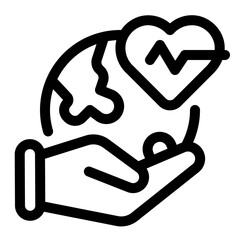 World Health Day Line Icon