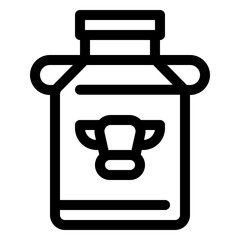 Milk Line Icon