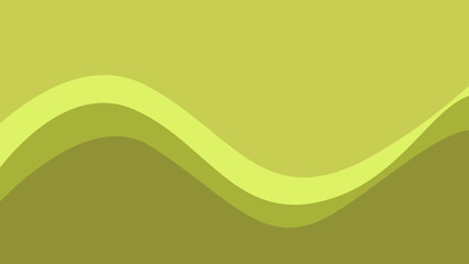 Abstract flat design vector background with green yellow color