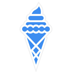 Vector Design Ice Cream Icon Style