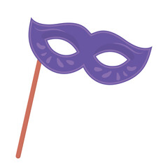 Vector bright cartoon image of a masquerade mask. The concept of parties, festivals and fun. A colorful element for your design.