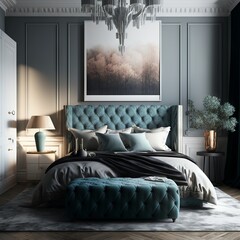 modern living room Generative AI