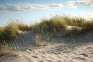 Dunes with Rustling Grass - AI Generative