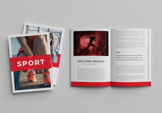 Sport Magazine Design Template