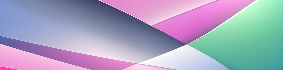 Fototapeta premium Soothing Pastel Tones in Panoramic Abstract Background