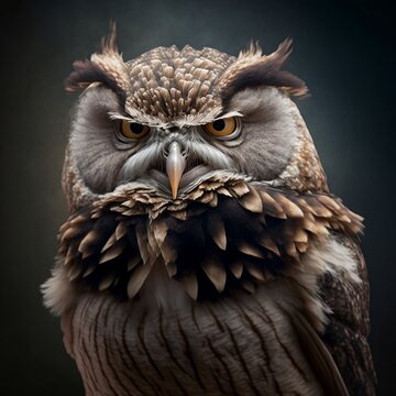 Grumpy Owl Generative AI
