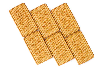 Cookies with multiplication table on a white background. Cookie cheat sheet with mathematical multiplication table.