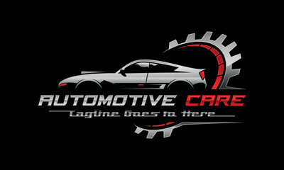 Car logo, auto detailing logo, automotive logo, Sports vehicle vector illustration, sports vehicle icon	