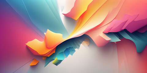 Fototapeta premium Vast Abstract Pastel Colored Wallpaper Panorama