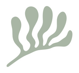 Leaf shape matisse style