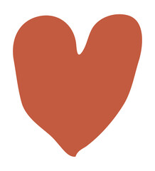 Heart shape matisse style