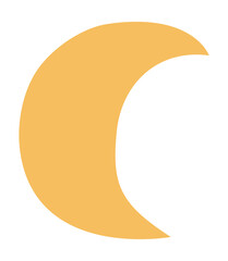 Crescent moon shape matisse style