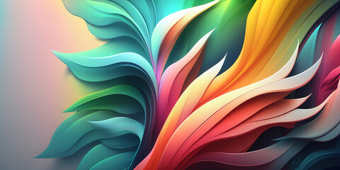 Broad Abstract Wallpaper with Gentle Pastel Color Palette