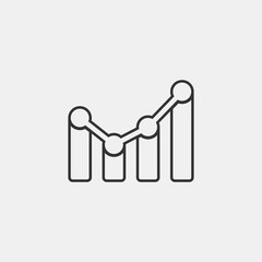 Analytics vector icon illustration sign