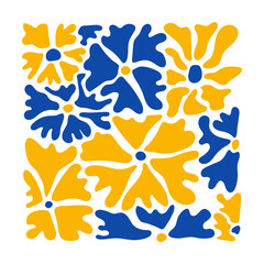Abstract aesthetic element matisse style