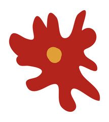 Leaf shape matisse style