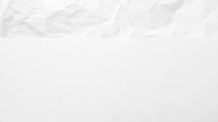 White Paper Texture background. Crumpled white paper abstract shape background with space paper recycle for text