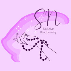 Logo for beeds jewelery store 