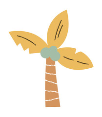 Coconut tree vector