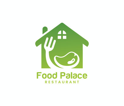 Home Food logo, restaurant logo healthy food chef